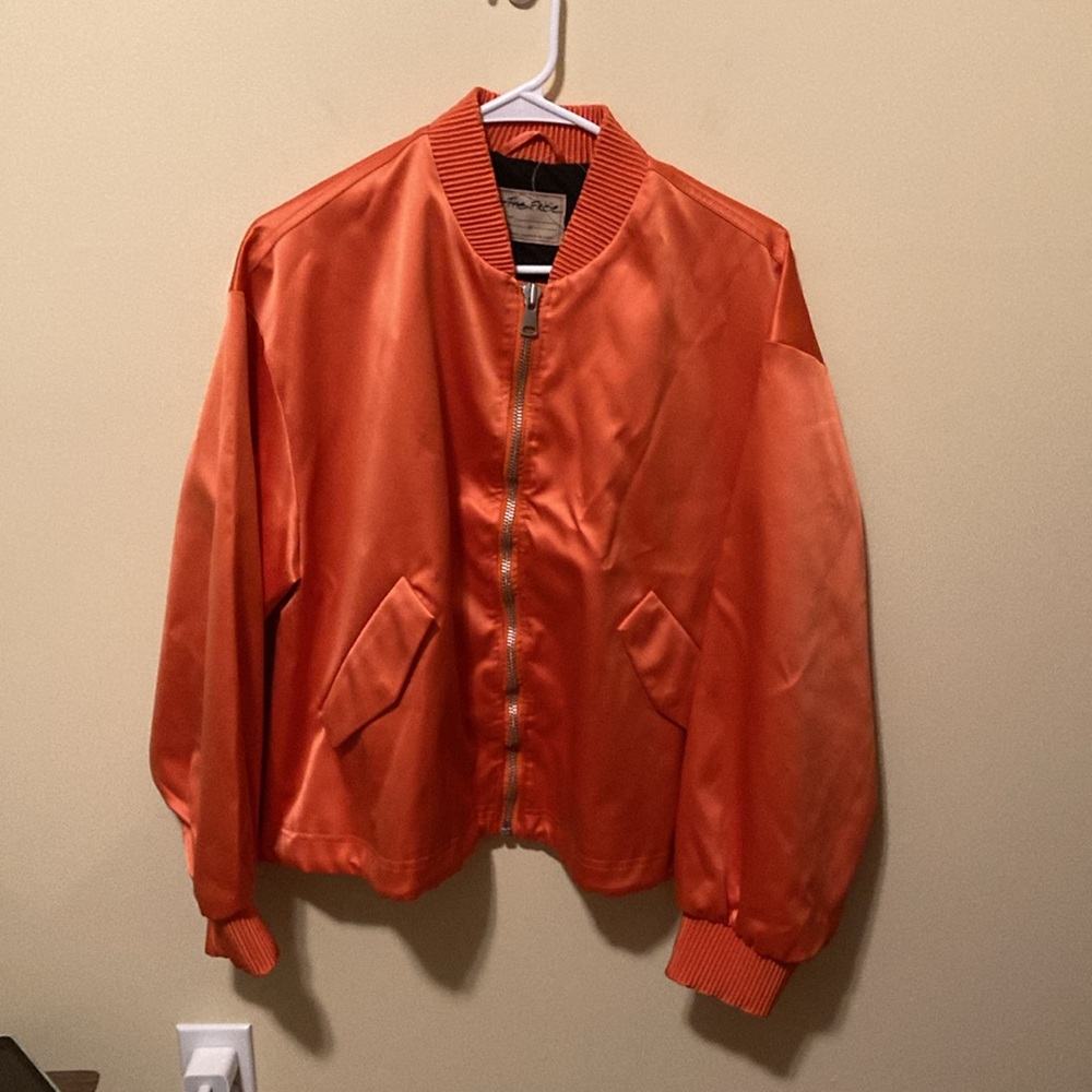 We The Free Echo Bomber Jacket Orange Various Sizes - Picture 3 of 5